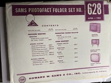 Howard W. Sams Photofact Set 628 April 1963 TV Service Manuals Complete