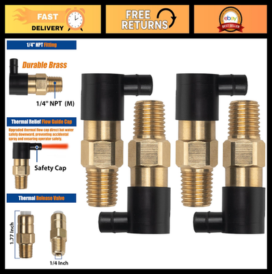 #ad #ad Pressure Washer Pump Thermal Release Valve 1 4quot; NPT 4 Pack Fits Multiple Mode $29.99