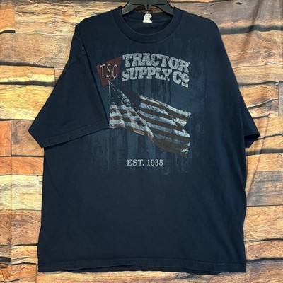 Tractor Supply Co TSC American Flag 2XL T-Shirt Est 1938 Patriotic Farm Tee
