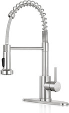 Kitchen Faucet with Pull down Sprayer,Commercial Single Handle Stainless Steel K