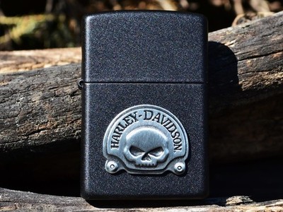 Buy Harley Davidson Zippo Lighter - Harley Skull Emblem - Willie G