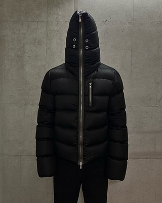 RICK OWENS GIMP DOWN PUFFER JACKET FULL ZIP FW22 STROBE RUNWAY