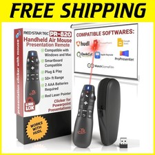 Wireless Presentation Clicker with Air Mouse  Laser Pointer