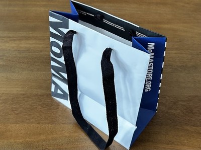 MOMA paper shopping bag gift Bag- Small 8x8 Inches New