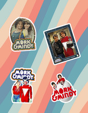 Mork & Mindy Retro Tv 4pc Sticker Pack