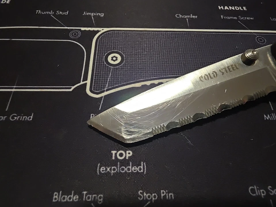 Cold Steel Voyager Completo Serrado Tanto Pequeño Original Japón De Colección TriLock Foto 4 de 4