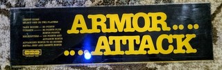 Cinematronics 1980 Armor Attack Arcade Machine Marquee Plexiglass