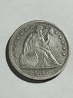 1843 Seated Liberty One Dollar Vf- Xf  Look!!