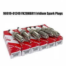 6PCS OEM 90919-01249 Iridium Spark Plugs For 2006-2015 Lexus IS GS LS FK20HBR11
