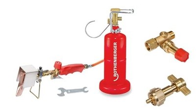 Rothenberger Kupferlötkolben Lötkolben Gasflasche Umfüllstutzen Regler Dachrinne