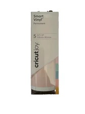 Cricut Joy Smart Permanent Glossy Vinyl Sheets (5), 5.5” X 12” Each, Beachside