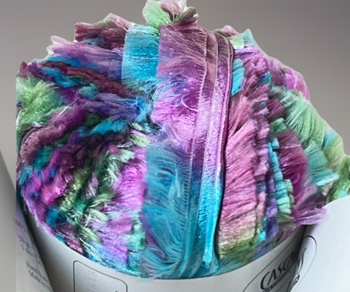 Cascade Yarns LAPIN feathered ribbon novelty yarn Discontinued, 3 Rolls