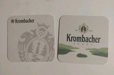 2 Schöne Bierdeckel -Krombacher Pils  W1