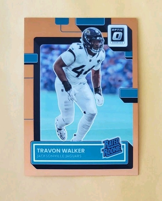 2022 Panini Optic Orange Prizm 1/199 Travon Walker #225 Rookie RC First Print SP