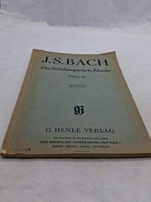 Das Wohltemperierte Klavier Teil II Johann Sebastian Bach Piano Book Urtext