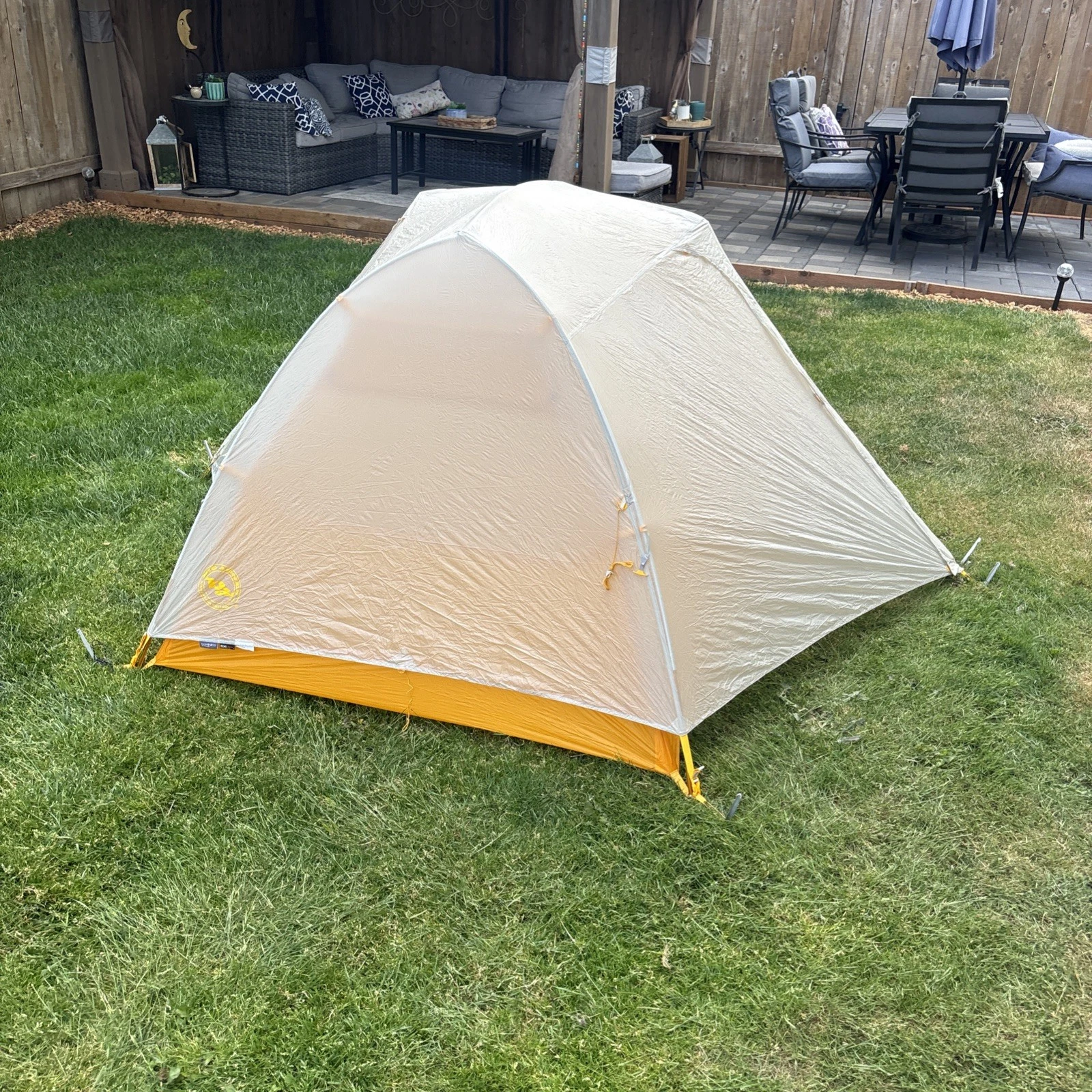 Big Agnes Tiger Wall UL2 carbon ultralight 2P backpacking tent Orange White