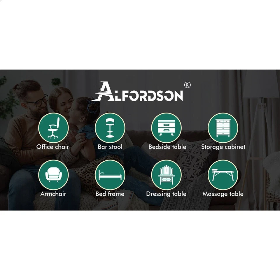 ALFORDSON Wardrobe Clothes Storage Cabinet Organizer Drawer Hanging Rod White - image 2 of 4