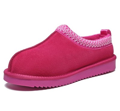 Meik Mangni Women's Slippers Genuine Suede Platform Mini Boots Mens Faux Fur
