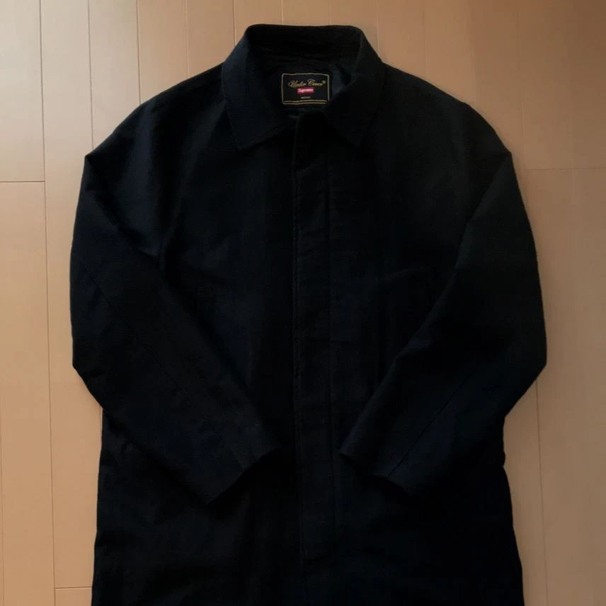 Veste noire Supreme / Undercover Trench Puffer