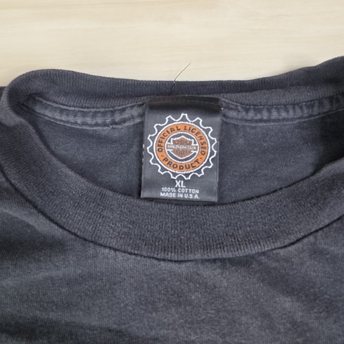Vintage Harley-Davidson Hemd Herren XL Schwarz Motorrad Grafik Made USA 90s Tee - Bild 4 von 7
