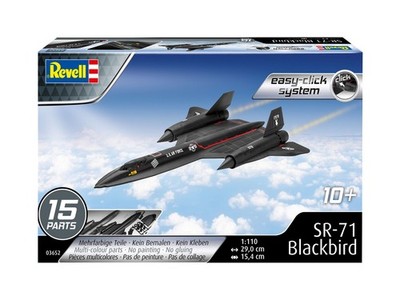 REVELL - Jagdflugzeug Lockheed SR-71 Blackbird Easy-Click zum Zusammenbauen. ...