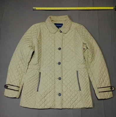 Women Lands' End Jacket Beige Polyester M - Bild 1 von 4