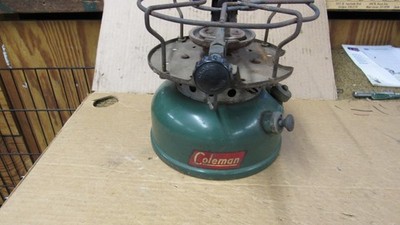 Vintage Coleman Model 500-289 Green Single Burner Camp Stove Date Code 1954