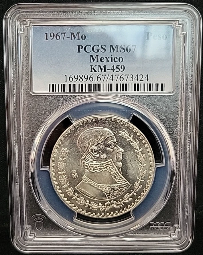 メキシコ　1ペソ　1967 【PCGS MS65】　世界 1 Peso 1967 Mexican Coins (1905-Now) for sale | eBay