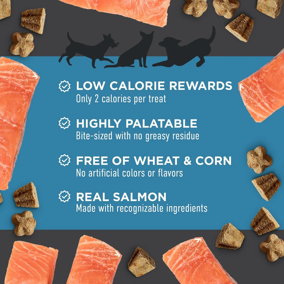 Tricky Trainers Crunchy Dog Treats, Salmon Flavor, Low Calorie, 8 oz, 450 Treats - Image 4 of 4