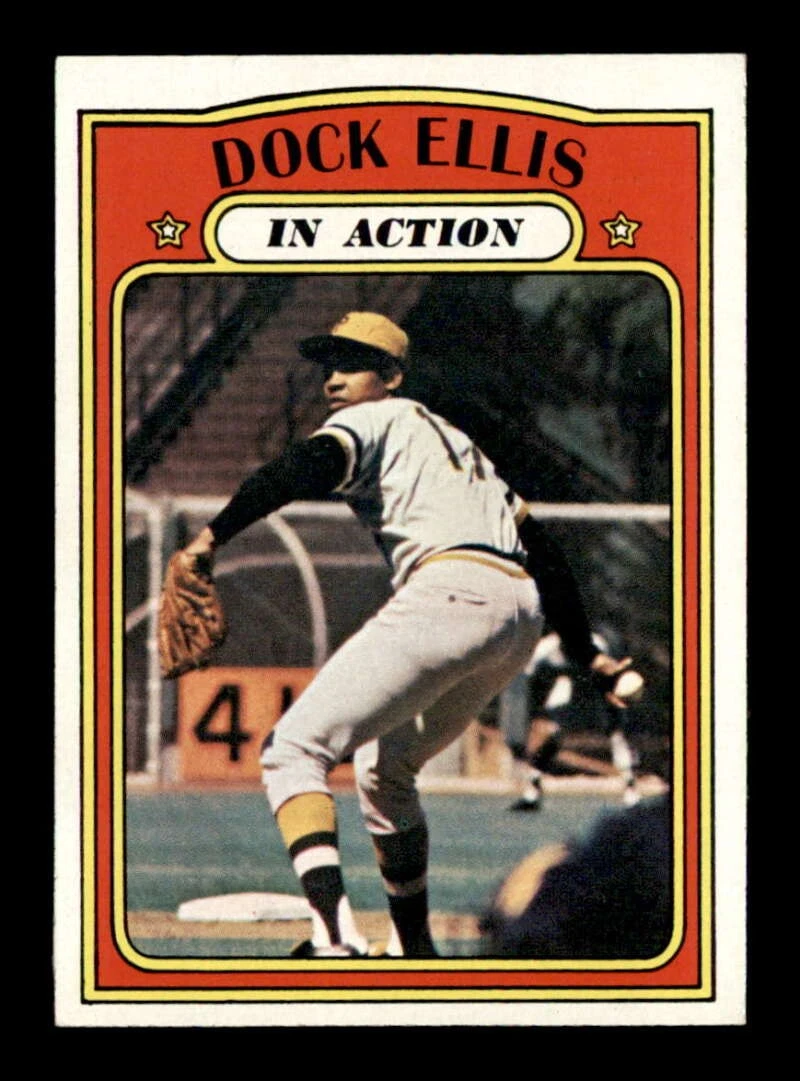 1972 Topps #180 Dock Ellis IA EXMT/EXMT+ X3533078