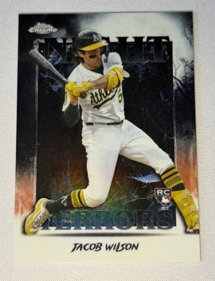 Jacob Wilson Night Terrors RC - 2025 Topps Chrome Update #NT-11 (RC) - Athletics