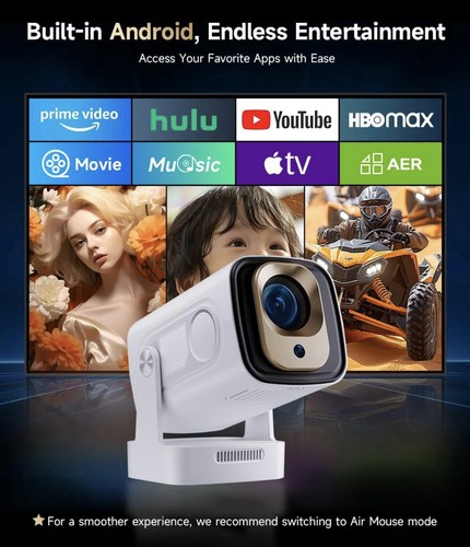 4K HD MINI Projector Native 1080P Bluetooth WiFi Beamer Home Theater 12000 Lumen - Picture 7 of 12