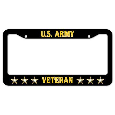 Army Veteran plastique plaque d'immatriculation cadre SignMission U.S licence Tag Holder
