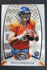 Brock Osweiler Xfractor Rookie Topps Platinum 2012 Card #101 Denver Broncos RC. rookie card picture