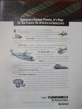 1992 PUB TURBOMECA LABINAL TURBINE POWER AMTRAK GOSHAWK T-37 S-76C ORIGINAL AD