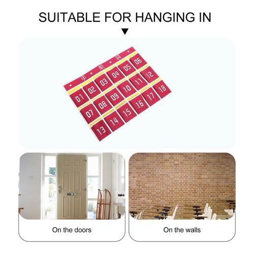 3 Sets Wall Storage Bag Cell Phone Classroom Pouch Calculator Holder Student - 第 10/12 張圖片