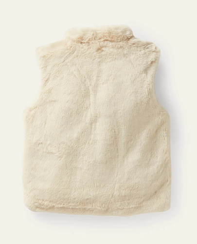 $62 NWOT MINI BODEN faux fur cat pockets vest 6-7 Years girls - Picture 13 of 14