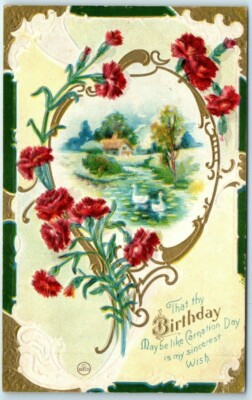 Art Print - That thy Birthday May be like Carnation Day is my sincerest Wish