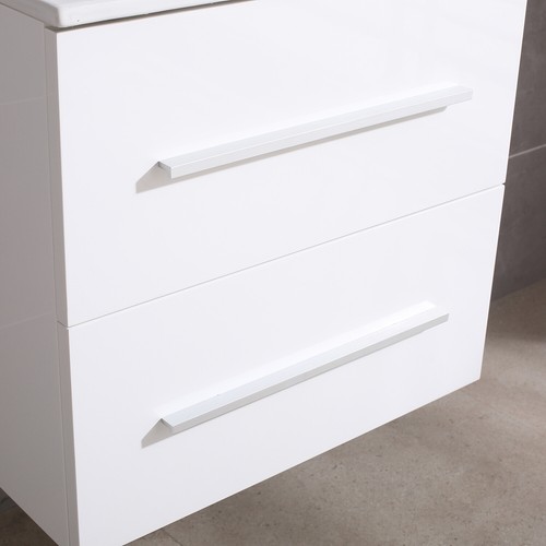 24"/ 32" Wall Mounted Bathroom Vanity Floating Cabinet w/ Sink Top Faucet White - Picture 18 of 31