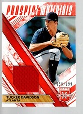 2019 Elite Extra Edition Prospect Materials Orange #PM-TD Tucker Davidson 58/199