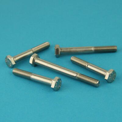 Metrische Schrauben M10 Sechskantschrauben V2A M10 DIN 931 – Edelstahl A2, Mit Schaft, Made In Germany FASTON Maschinenschrauben - Foto 3