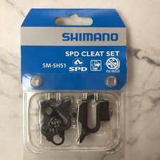 SHIMANO SM-SH51 SPD Cleat Set w/ Nuts for M520 M515 M505 M536 Pedals MTB Bike