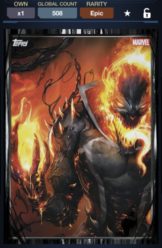 Topps Marvel Collect! Ghost Rider 2023 Symbiote We Are Venom EPIC | DIGITAL - Picture 1 of 2