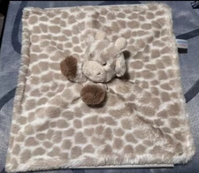 Lovey Giraffe Rattle Plush Satin Security Blanket Aurora Baby