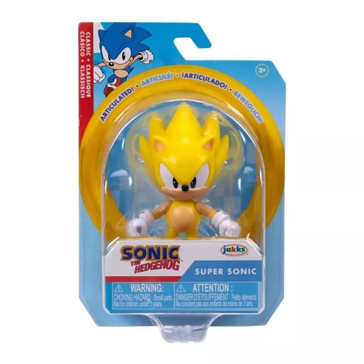 New Jakks Classic Sonic The Hedgehog 2 Movie SUPER SONIC 2.5 Mini Action  Figure