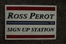 Ross Perot #1 campaign poster 1992