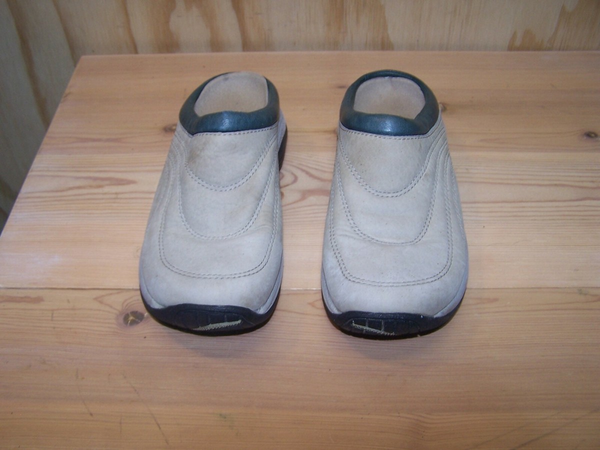 Merrell Jungle Quilted Slide Mules Women's SZ Beige Leather 60558 AA28