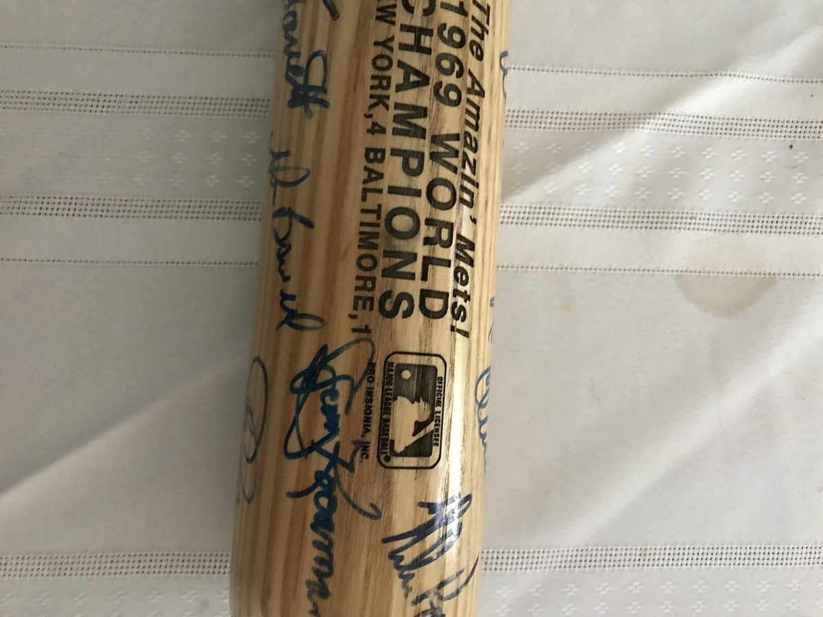 The Amazing Mets” 1969 World Champions Baseball Bat | eBay