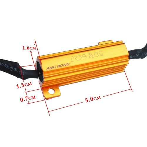 Resistencias De Carga LED H7 50W 6 Ohm CANBUS Anti-Error Anti-Parpadeo - Imagen 2 de 6