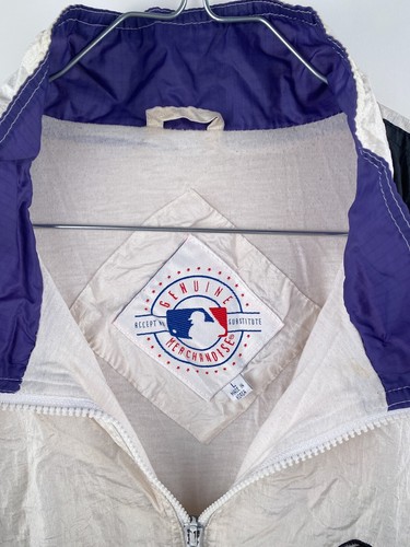 Vintage Colorado Rockies Windbreaker Jacket Full Zip Lined MLB Baseball Large - Picture 17 of 20